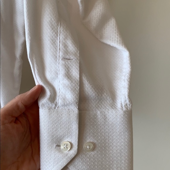 Men’s Neiman Marcus Dress Shirt White - Picture 4 of 5